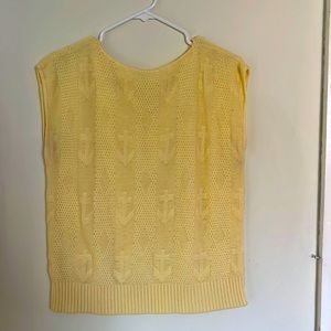 Men’s Vintage Yellow Sweater Vest